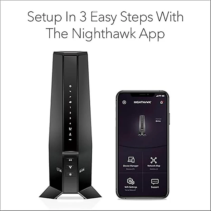 Nighthawk AX2700 Wi-Fi Cable Modem Router