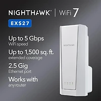 BE5000 Dual-Band Wi-Fi 7 Wall Plug Range Extender - White