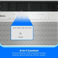 8,000 BTU DOE Smart HeatCool Window Air Conditioner 
