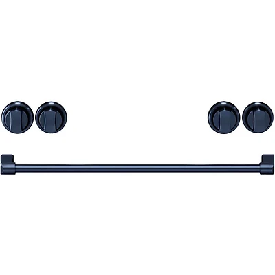 4.55 Cu. Ft. Stainless Gordon Ramsay Collection Slide-In Liquid Propane Range with Navy Blue Knobs and Handle