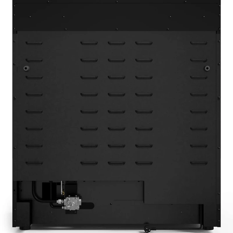6.0 Cu. Ft. Matte Black Gordon Ramsay Collection Slide-In Gas Range with Stainless Knobs and Handle