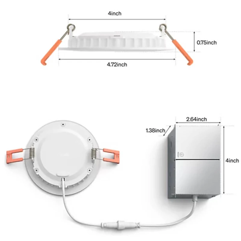 4 inch Slim Downlight - White