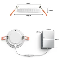 4 inch Slim Downlight - White