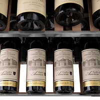 24 inch 44 Bottle 154 Can Monument Stainless Built-In or Freestanding Dual Zone Wine Cooler