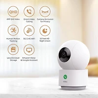 IndoorCam P1 Pro 360 Degree Coverage Pan and Tilt Indoor 4 MP Smart Security Camera