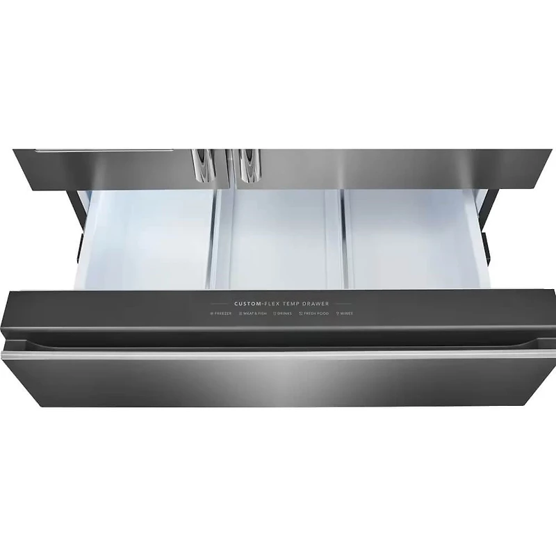 26.3 Cu. Ft. Stainless 4-Door French Door Refrigerator with FlexTemp Drawer