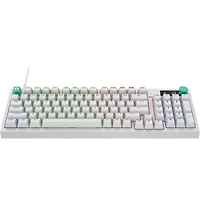G316 X 98 Hot Swappable Gasket Mount Wired Gaming Keyboard with Linear Switches and Dial - White