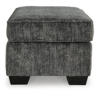Lonoke Ottoman - Gunmetal