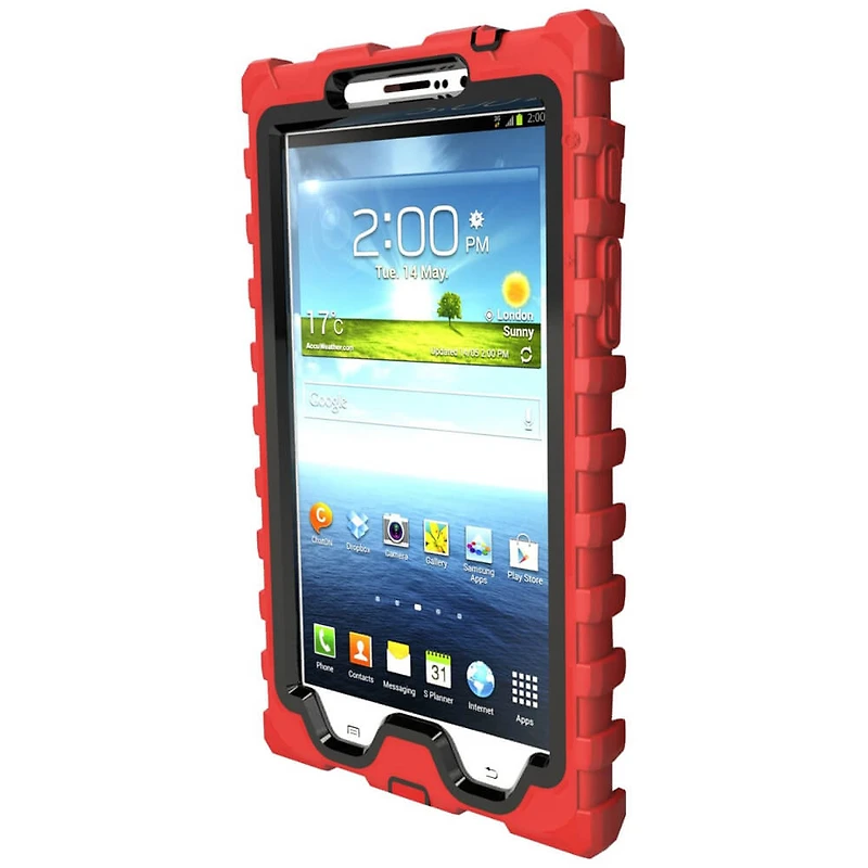 Shock Drop Case for 7 inch Galaxy Tab 3 - Red/Black