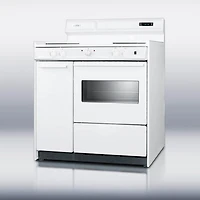2.9 Cu. Ft. White Freestanding Coil Range