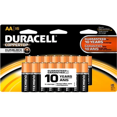 Coppertop 16/Pack Alkaline AA Batteries - OPEN BOX