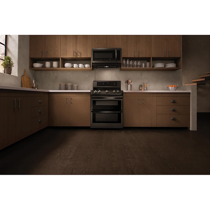 2.2 Cu. Ft. Black Stainless Over-the-Range Microwave Oven - OPEN BOX