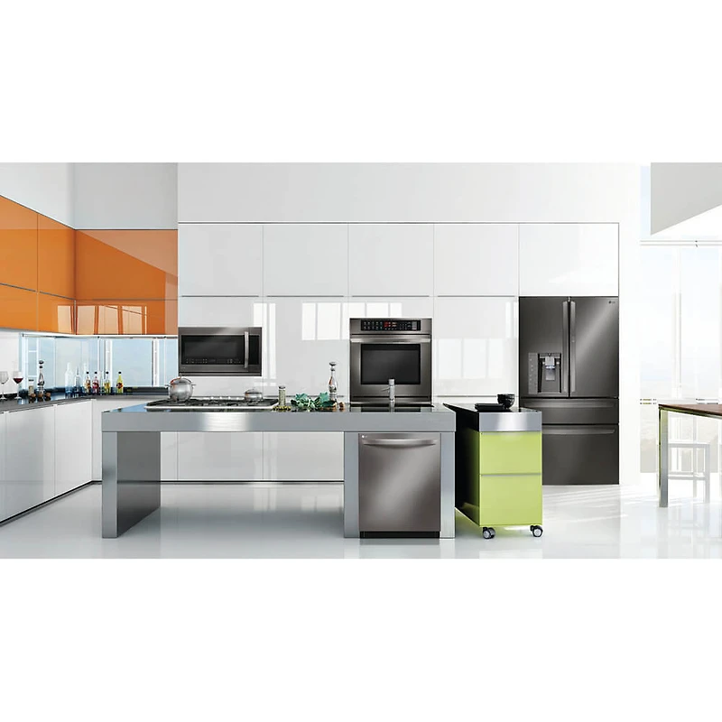 2.2 Cu. Ft. Black Stainless Over-the-Range Microwave Oven - OPEN BOX