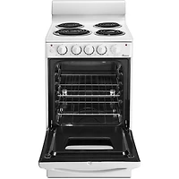 2.6 Cu. Ft. White 20 inch Freestanding Range