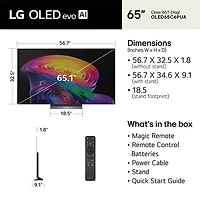 inch Class C6 Series 4K OLED Smart webOS TV