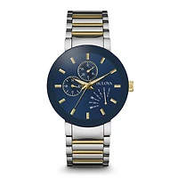 Mens Silver & Gold Finish Watch - OPEN BOX