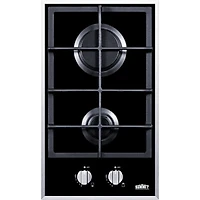 12 inch 2 Burner Black Gas Cooktop