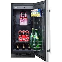 3.0 Cu. Ft. Stainless Compact Refrigerator