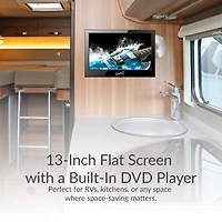 13.3 inch 720p LED HD TV with DVD Player