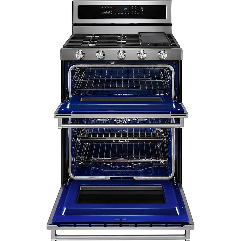 6.7 Cu. Ft. Stainless Double Oven Dual Fuel Convection Range