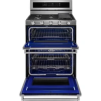 6.7 Cu. Ft. Stainless Double Oven Dual Fuel Convection Range