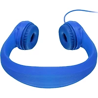 Volume-Limiting Wired Foam Headphones - Blue