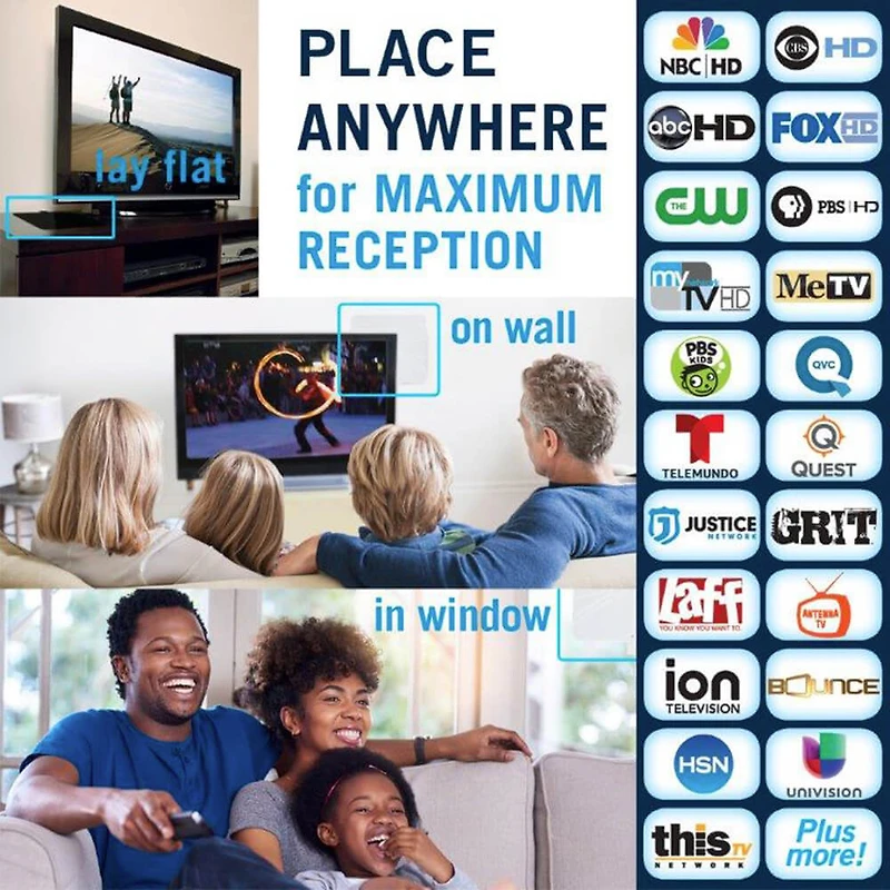 FlatWave Amped Digital Indoor HDTV Antenna