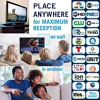 FlatWave Amped Digital Indoor HDTV Antenna