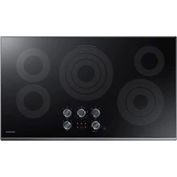 36 inch Black Stainless 5 Burner Electric Cooktop