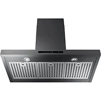 36 inch Black Stainless Wall Mount Chimney Range Hood - OPEN BOX