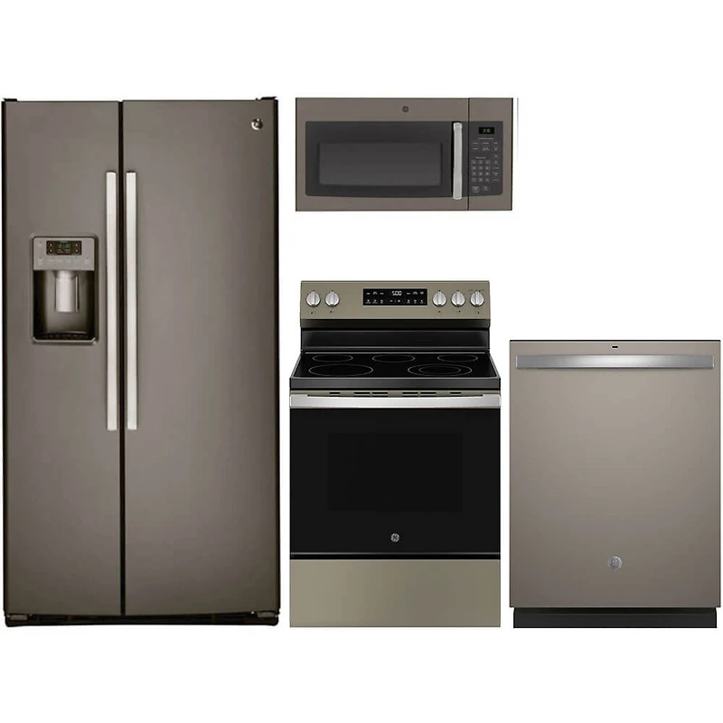 4 Pc. Slate Side-by-Side Kitchen Package