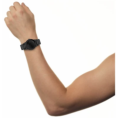 Axiom Mens Eco-Drive Black Stainless Steel Watch - OPEN BOX