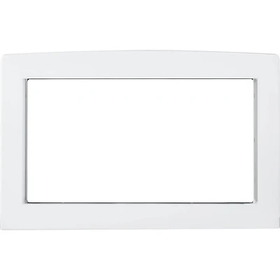 Deluxe 27 inch White Built-In Microwave Trim Kit - OPEN BOX