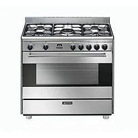 4.4 Cu. Ft. 5 Burner Stainless Dual Fuel Range