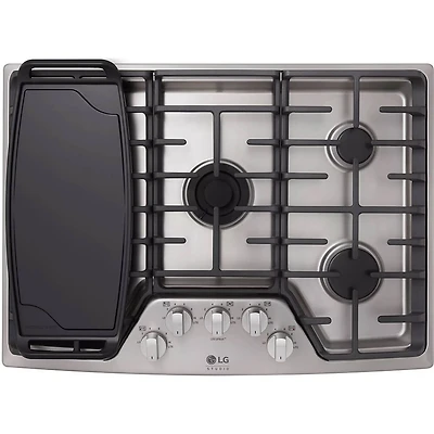 30 inch 5 Burner Stainless Gas Cooktop - OPEN BOX