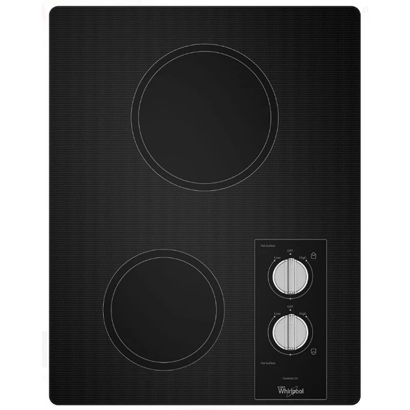 17 inch Black 2 Burner Smooth Top Electric Cooktop