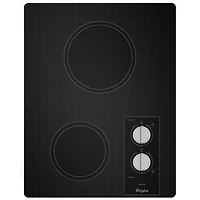 17 inch Black 2 Burner Smooth Top Electric Cooktop