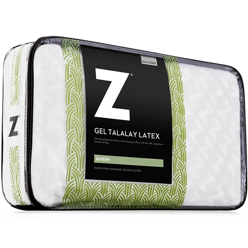 Z Zoned Gel Talalay Latex Firm Pillow - Queen - OPEN BOX
