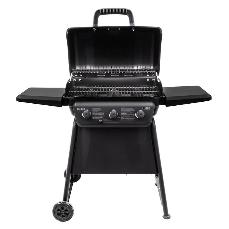 Classic 3 Burner Gas Grill - Black - OPEN BOX