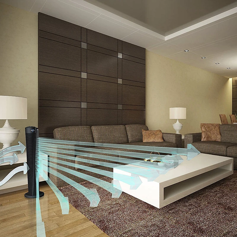 184 Whole Room Tower Fan - Black - OPEN BOX