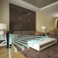 184 Whole Room Tower Fan - Black - OPEN BOX