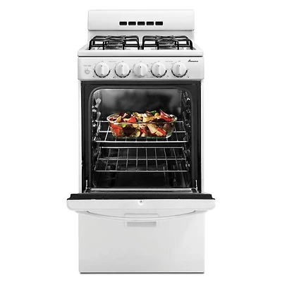 2.6 Cu. Ft. Freestanding White Gas Range