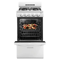 2.6 Cu. Ft. Freestanding White Gas Range