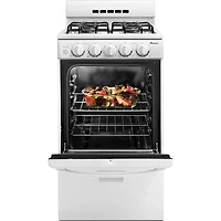 2.6 Cu. Ft. Freestanding White Gas Range