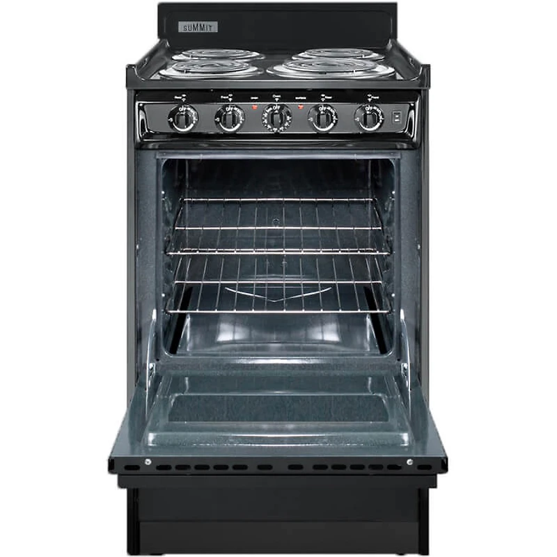 2.5 Cu. Ft. Slide-In Black Electric Range