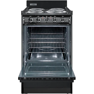 2.5 Cu. Ft. Slide-In Black Electric Range