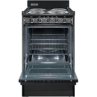 2.5 Cu. Ft. Slide-In Black Electric Range