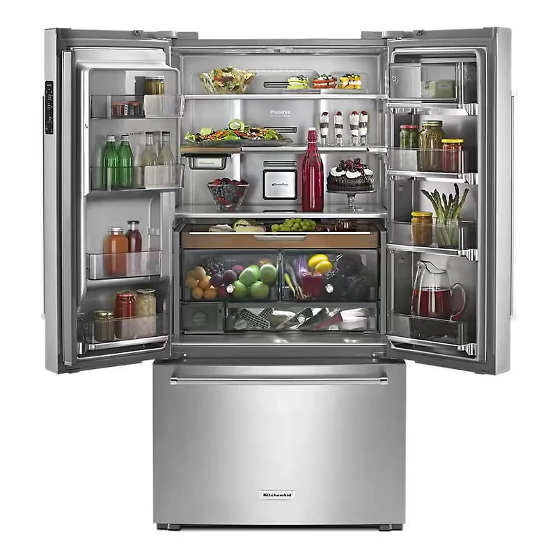 23.8 Cu. Ft. Stainless French Door Counter-Depth Refrigerator - OPEN BOX