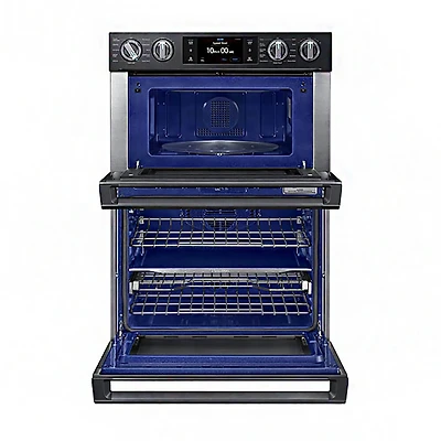 7.0 Cu. Ft. Flex Duo Combination Black Stainless Electric Wall Oven - OPEN BOX