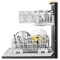 Portable Full Console Tall Tub Black Dishwasher